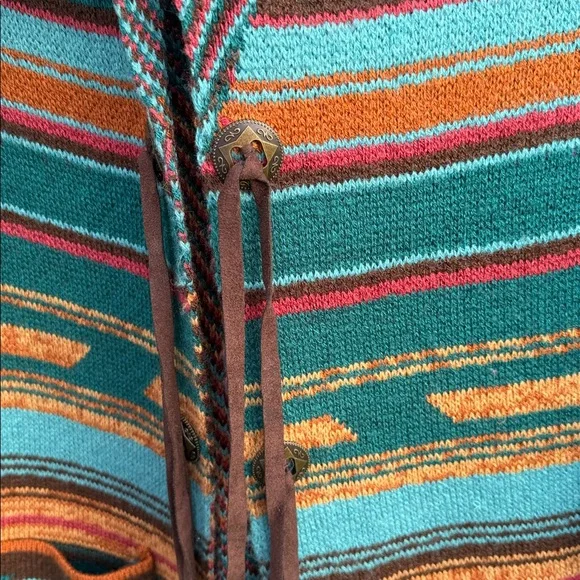 Wrangler Teal and Brown women Cardigan - Picture 3 of 7